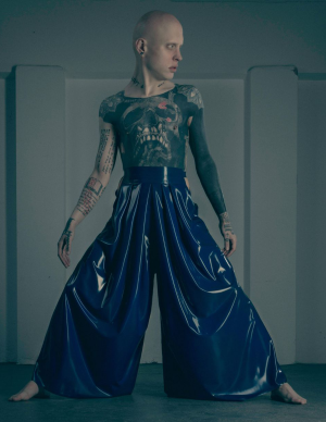 Latex Hakama Trousers