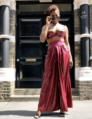Latex Hakama Trousers- Ready to ship