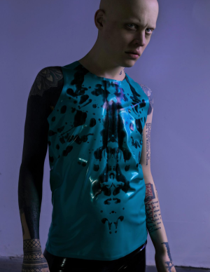 Ink blot Latex Vest