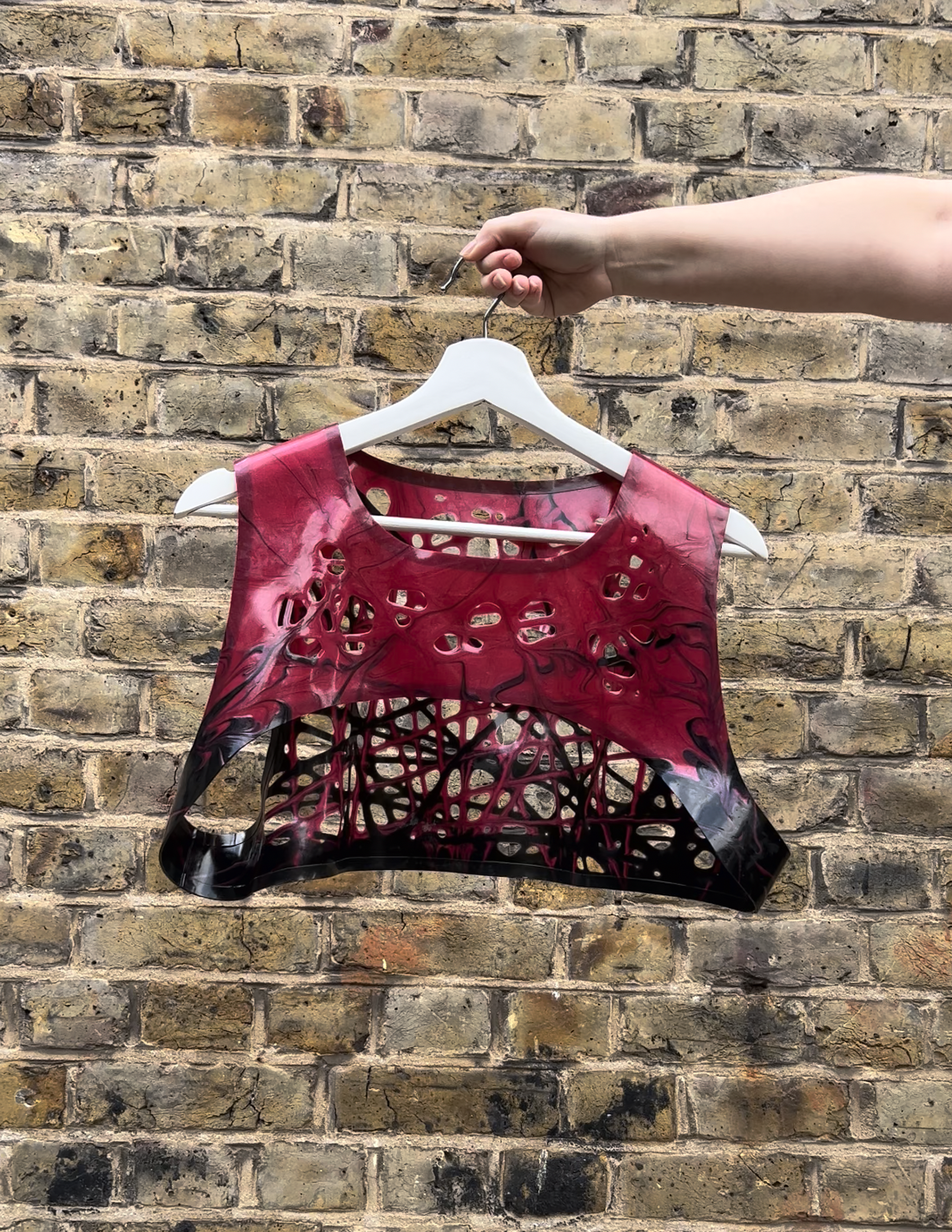 Mesh Latex NYM Crop Top - Ready to ship - Image 3
