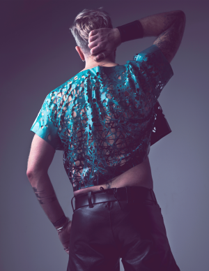 Mesh Latex Oversized Top - Ready to ship